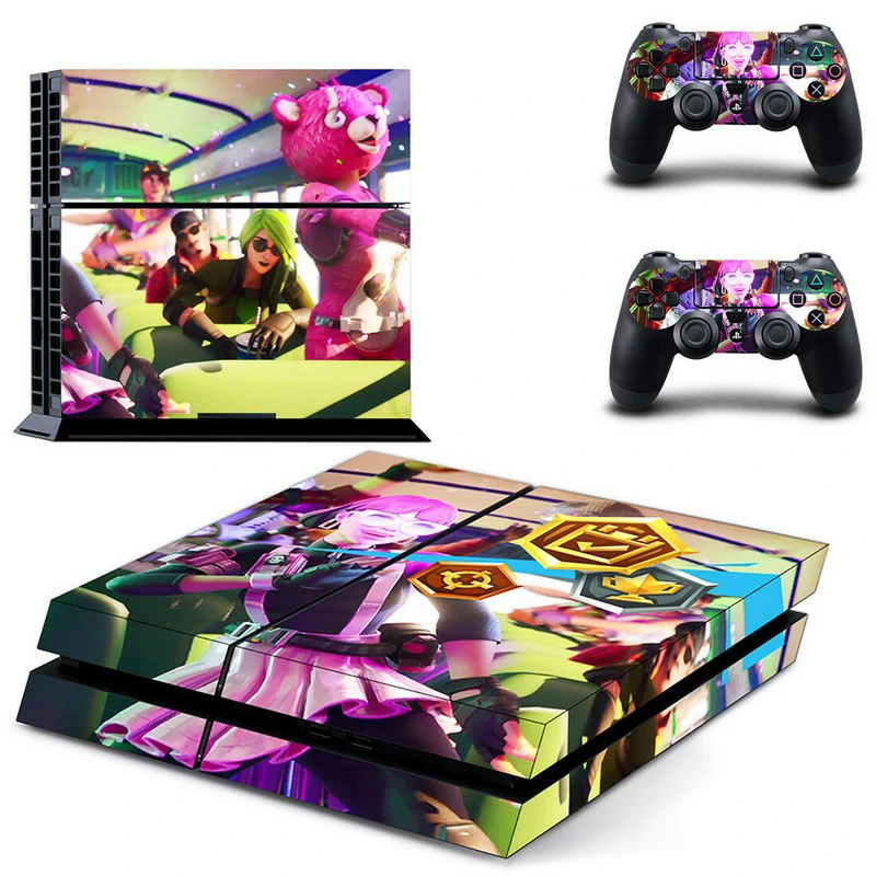 This PS4 skin (GYTM2886) offers a sleek matte black finish with clean lines. Fits standard PS4 consoles snugly and adds personality without bulk. Matte black PS4 skin with geometric pattern for PlayStation 4 console