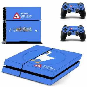 Custom matte black PS4 skin with geometric pattern for PlayStation 4 console