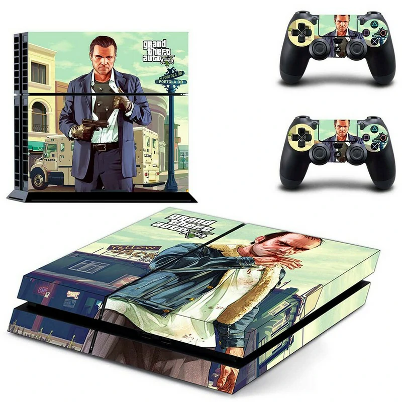 ononswitch PS4 skin GYTM3070 features a modern black-and-gray geometric design. Precision-cut for PS4 Slim and original consoles. Durable vinyl, no residue on removal. Black and gray geometric PS4 console skin by ononswitch model GYTM3070