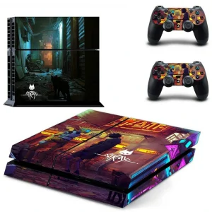 Black and gold geometric PS4 skin design for PlayStation 4 console by ononswitch