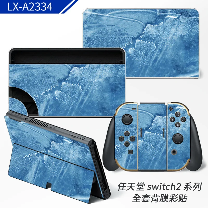 Official-style Nintendo Switch 2 skins designed for perfect fit and scratch protection. Features durable vinyl with air-release tech for bubble-free installation. Made by ononswitch. Nintendo Switch 2 Skins ononswitch protective decal wrap