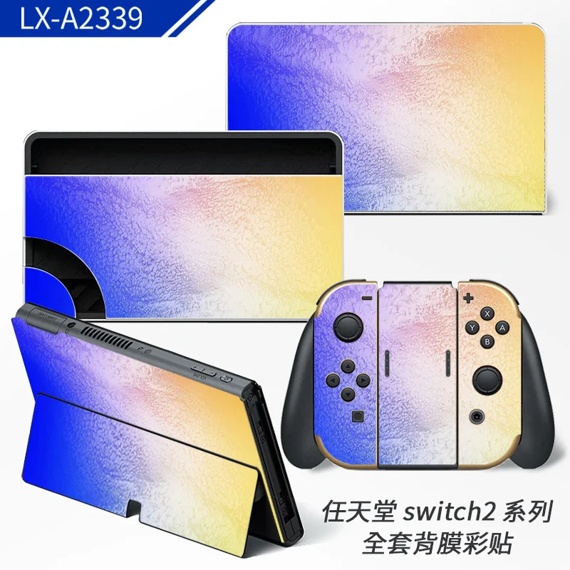 High-adhesion, bubble-free Nintendo Switch 2 skins designed for precise fit and scratch resistance. Features durable vinyl with easy repositioning and zero residue removal. Made by ononswitch. Nintendo Switch 2 Skins ononswitch custom decal skin cover