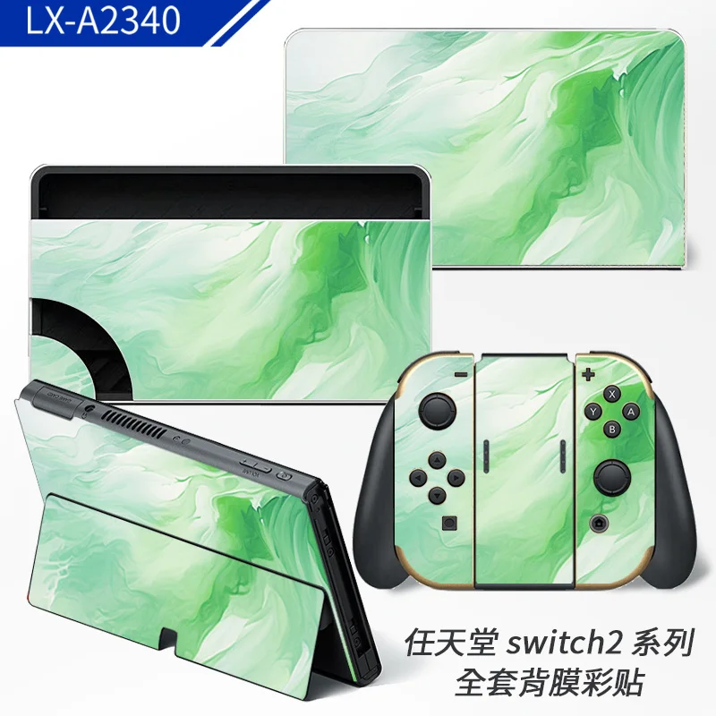 These are custom-fit protective skins designed exclusively for the Nintendo Switch 2 console. Featuring scratch-resistant vinyl and precise cutouts for all ports and buttons. Made by ononswitch for durability and easy application. Nintendo Switch 2 Skins ononswitch custom controller skin set