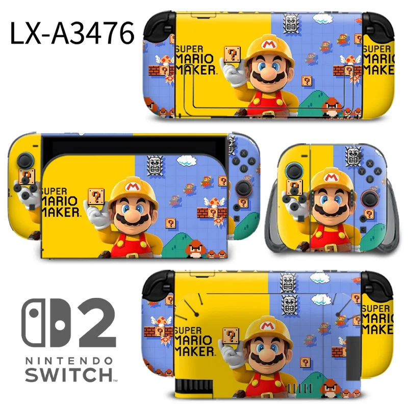 High-quality adhesive skins designed specifically for the Nintendo Switch 2 console and Joy-Con. Features precise cutouts, bubble-free application, and scratch-resistant coating. Made by ononswitch. Nintendo Switch 2 Skins ononswitch custom controller skin set