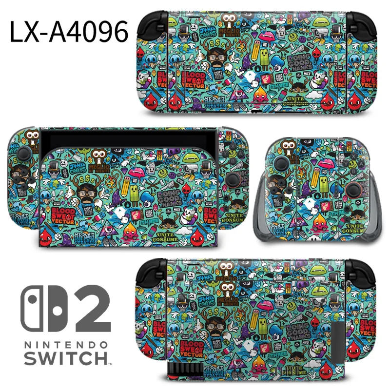 High-quality protective skin designed specifically for the Nintendo Switch 2 console. Features ultra-thin precision fit, air-release adhesive, and durable matte finish. Made by ononswitch. Nintendo Switch 2 Skin ononswitch LX-A4096