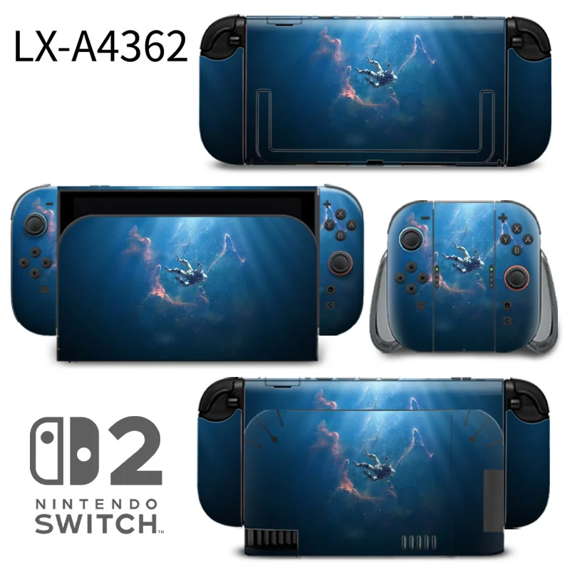 Official-style Nintendo Switch 2 skins designed for perfect fit and scratch resistance. Features precision-cut openings and vibrant, long-lasting print. Made by ononswitch. Nintendo Switch 2 Skins ononswitch custom controller skin set