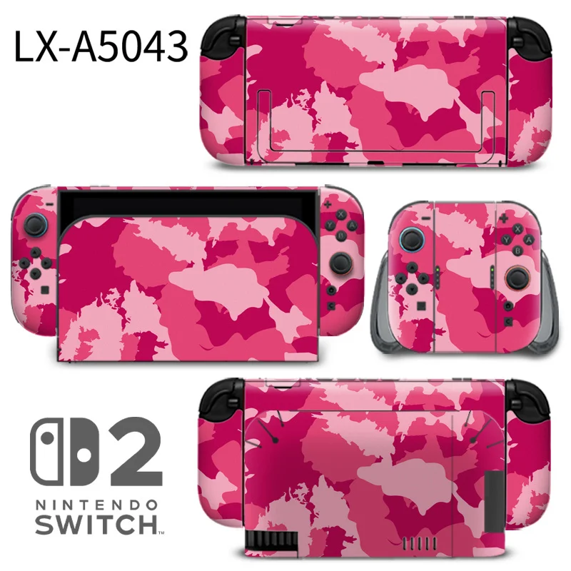 This is a high-adhesion, bubble-free Nintendo Switch 2 skin (model LX-A5043) designed for precise fit and long-lasting protection. Features ultra-thin TPU material with precision cutouts for ports and buttons. Made by ononswitch. Nintendo Switch 2 Skin ononswitch LX-A5043 protective decal wrap