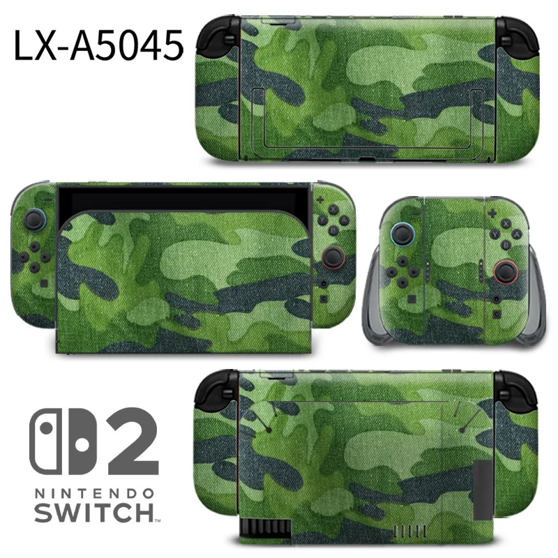 Nintendo Switch 2 Skins offer full-device coverage with precision-cut openings. Featuring scratch-resistant vinyl and bubble-free application, they protect your console while keeping its sleek look. Designed and branded by ononswitch. Nintendo Switch 2 Skins ononswitch custom controller skin set
