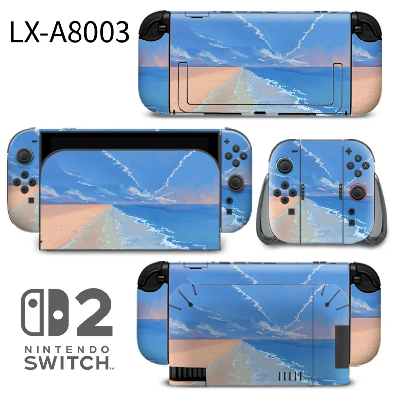 Custom-fit protective skins for Nintendo Switch 2 console. Features scratch-resistant film, zero residue removal, and perfect port alignment. Made by ononswitch. Nintendo Switch 2 Skins ononswitch custom decal skin for console