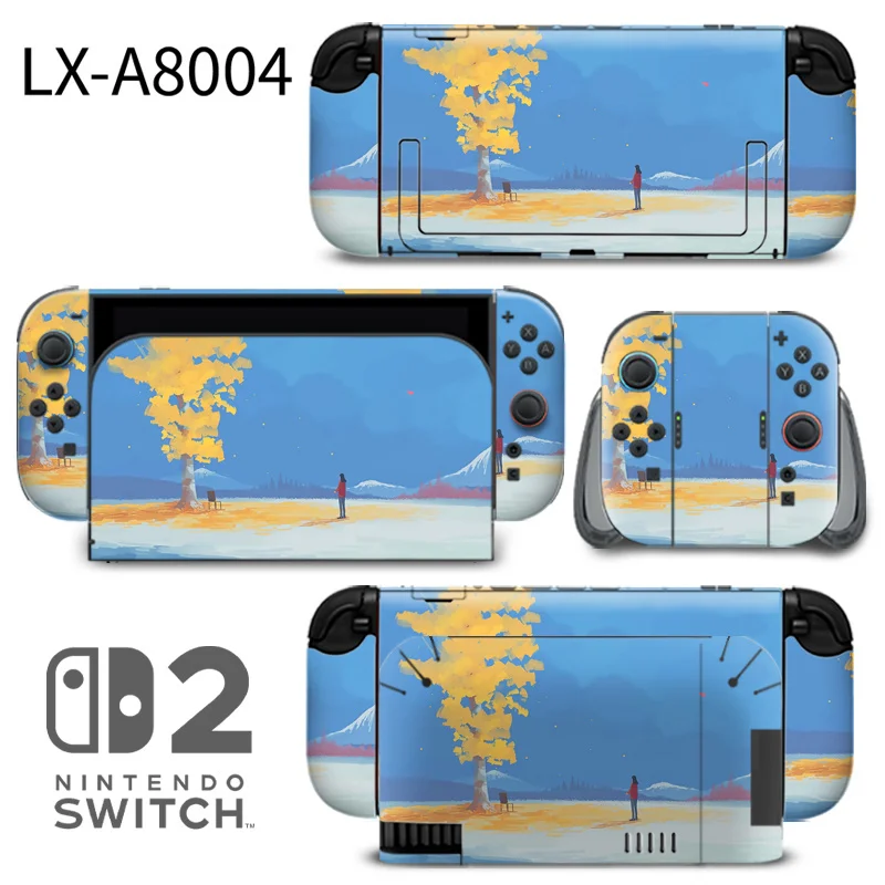 Nintendo Switch 2 Skins offer full-device protection with sleek, non-slip coverage. Designed for flawless fit on the new Switch 2 console, these skins resist scratches and fingerprints. Made by ononswitch. Nintendo Switch 2 Skins ononswitch Custom Decal Skin for SWITCH2-LX-A8004