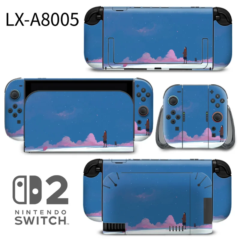 Custom-fit protective skins for Nintendo Switch 2 console. Features scratch-resistant coating, bubble-free installation, and vibrant print durability. Made by ononswitch. Nintendo Switch 2 Skins ononswitch custom decal skin cover