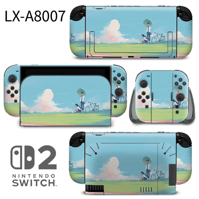 High-adhesion, precision-cut skins designed exclusively for the Nintendo Switch 2 console. Features scratch-resistant coating and easy bubble-free application. Made by ononswitch. Nintendo Switch 2 Skins ononswitch custom controller skin set
