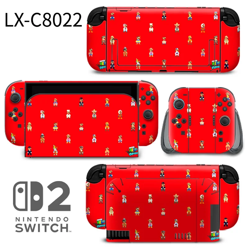 High-quality protective skins designed specifically for the Nintendo Switch 2 console and accessories. Features precision alignment, scratch-resistant coating, and bubble-free application. Made by ononswitch. Nintendo Switch 2 Skins ononswitch custom controller skin set