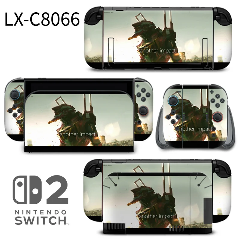 Custom-fit Nintendo Switch 2 skins designed for the upcoming console. Features scratch-resistant matte coating and precise cutouts for ports and buttons. Made by ononswitch. Nintendo Switch 2 Skins ononswitch custom controller skin