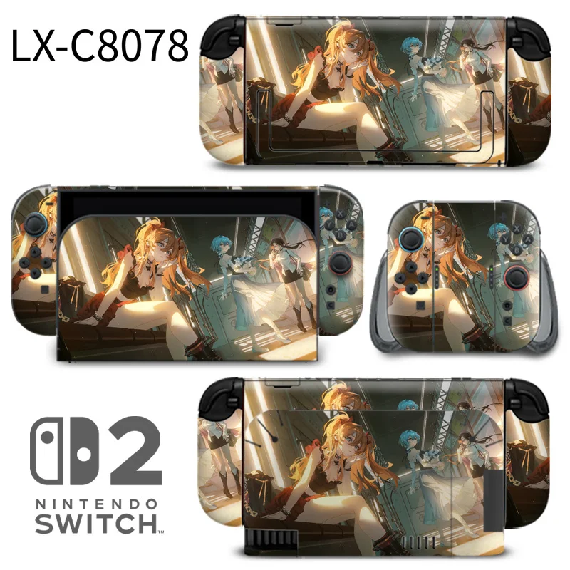 Nintendo Switch 2 skin designed for perfect fit and full port access. Features durable vinyl with air-release tech for bubble-free installation. Made by ononswitch. Nintendo Switch 2 Skin ononswitch Custom Decal Protective Cover